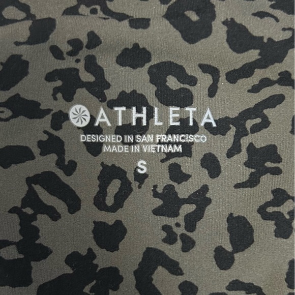 ATHLETA Leopard Elevation Ultra High Rise Leggings Powervita Spring Night Small - Picture 5 of 6